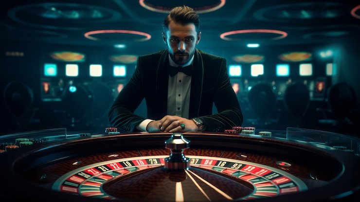 betonred Baccarat Meja Emas